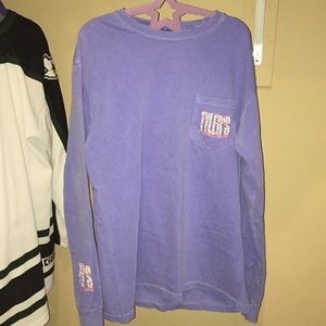 Fort Worth Tyler Texas purple floral long sleeve